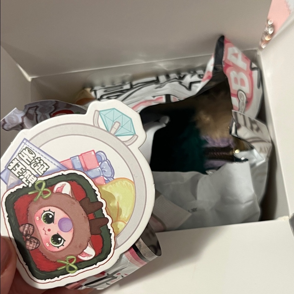 BABY THREE Plush Animal Jewelry Box - reindeer Christmas confirmed - Picture 7 of 16